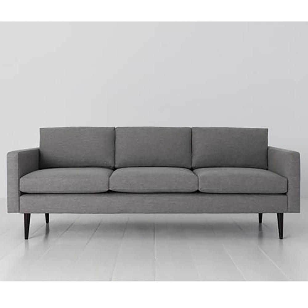 Model 01 3 Seater Linen Sofa, Shadow-2