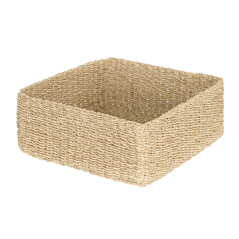 Abaca Square Storage Basket, Medium, Natural-1