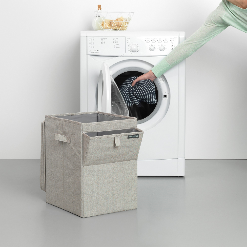 Stackable laundry box, 35 litre, Grey-10