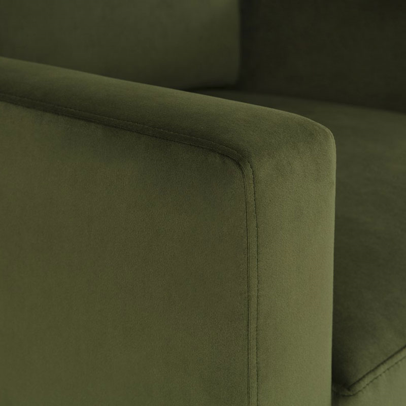 Model 01 Velvet Armchair, Vine-4