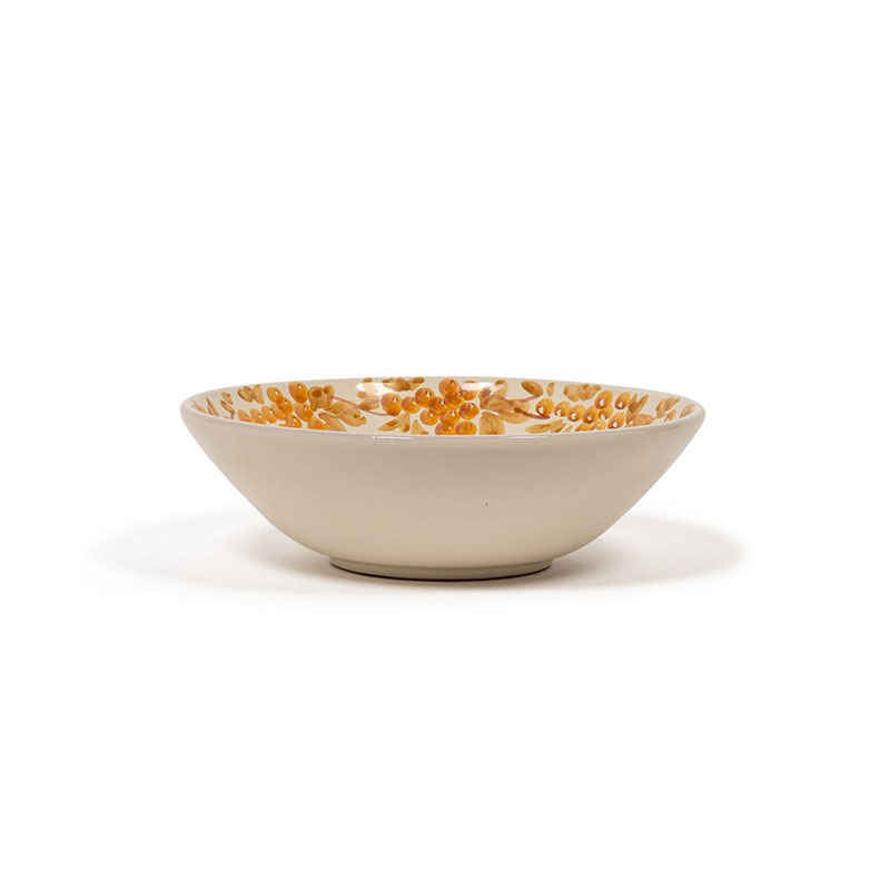 Vine Bowl, D23cm, Tan and Mustard-2