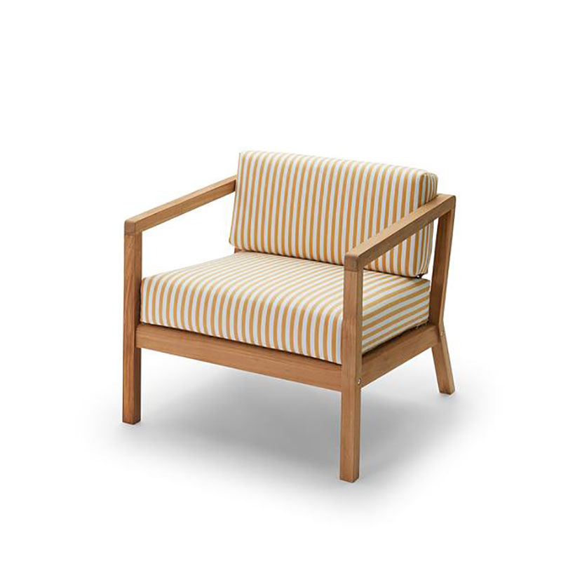 Virkelyst Outdoor Chair, Golden Yellow Stripe-0