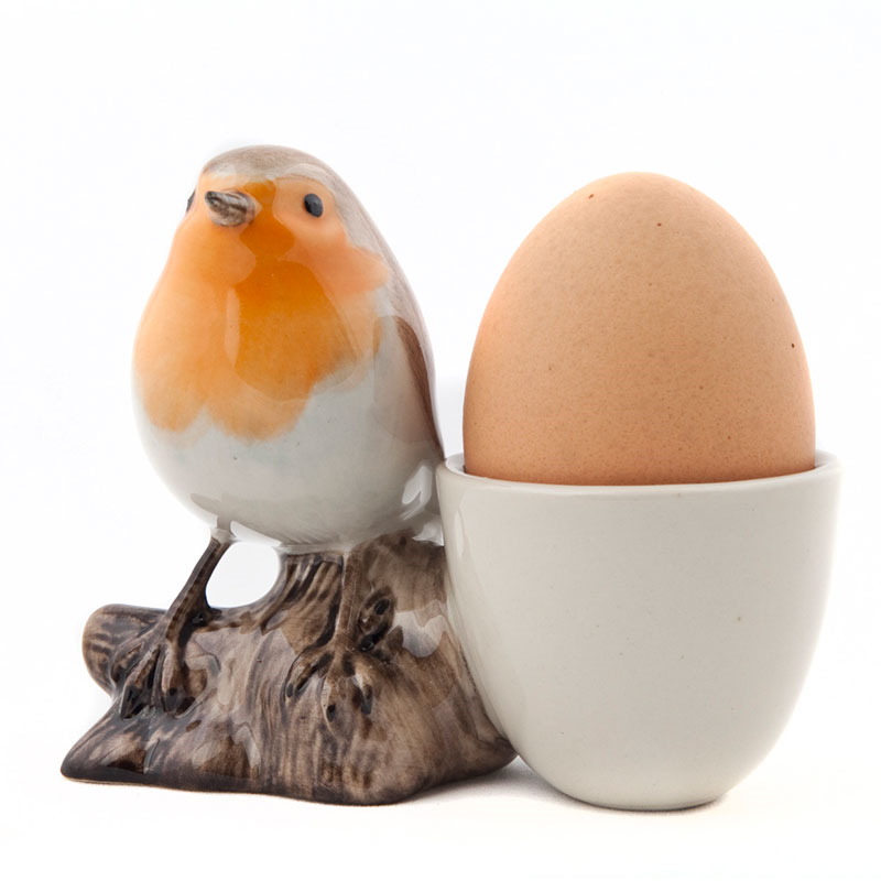 Robin Egg Cup, H9cm, Brown-0