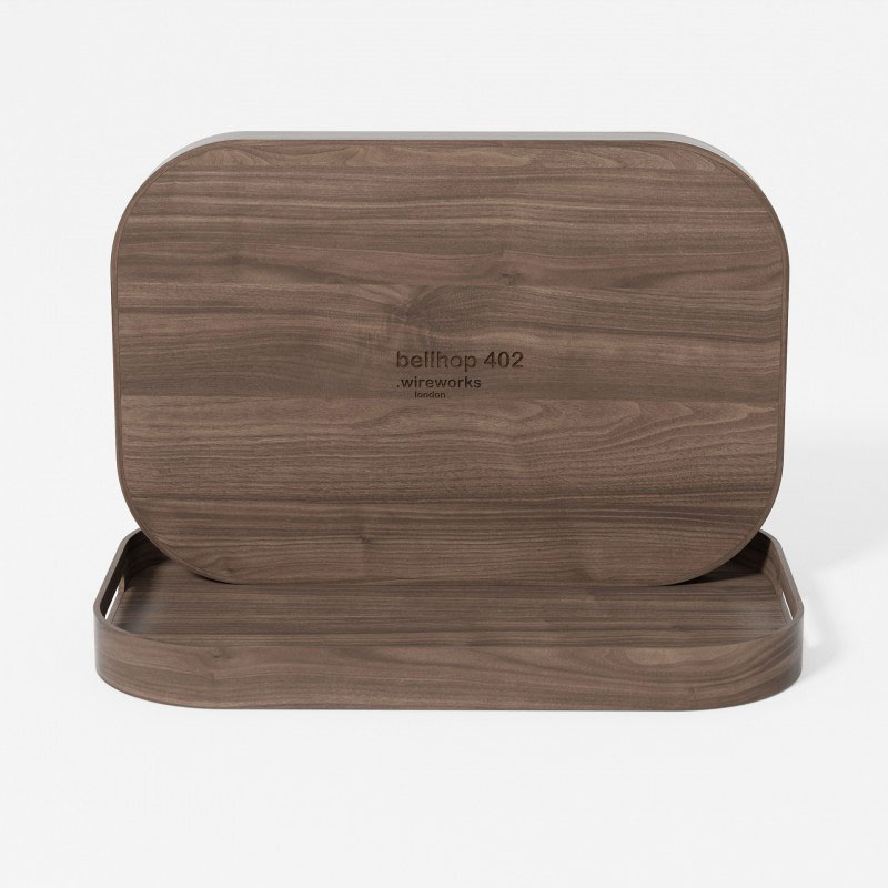 Bellhop 402 Rectangular Tray, Walnut-6