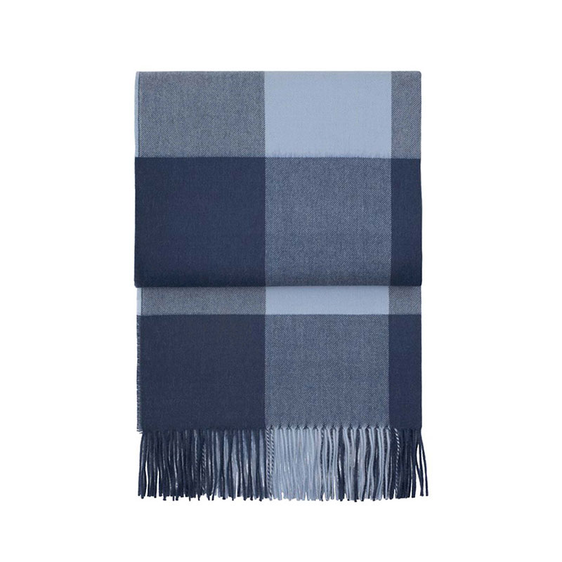 Whisper Plaid Throw, H200cm x W130cm, Delph/Atlantic-0