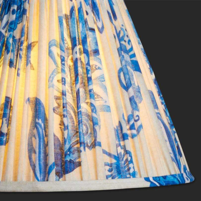 Empire Shade, 20cm, blue and white Paisley by Matthew Williamson-2