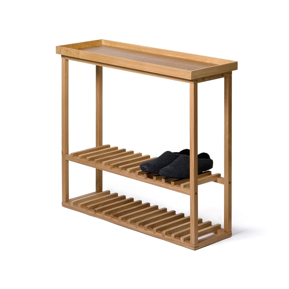 Hello Storage table, H74.4 x W81 x D28cm, Oak-0