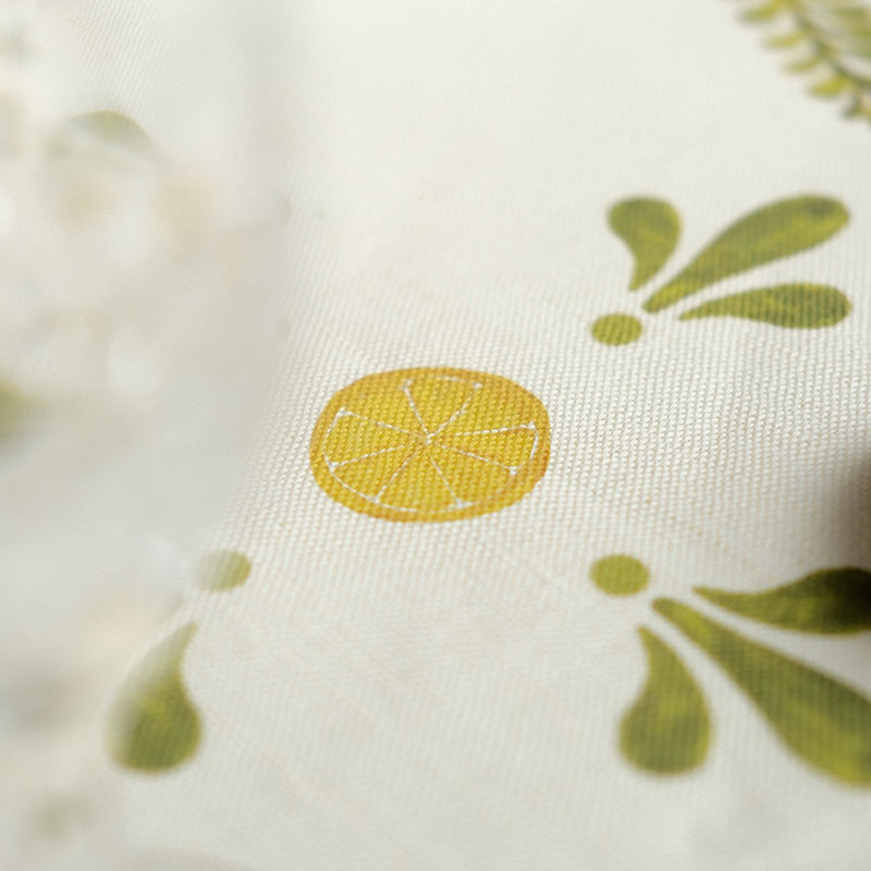 Bell Hutley Tablecloth, 138 x 260cm, Lemon-3