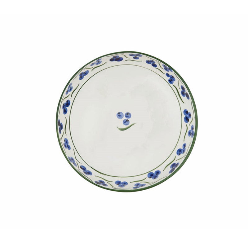 Chintamani Ceramic Bowl, Shallow, Blue and Green-2