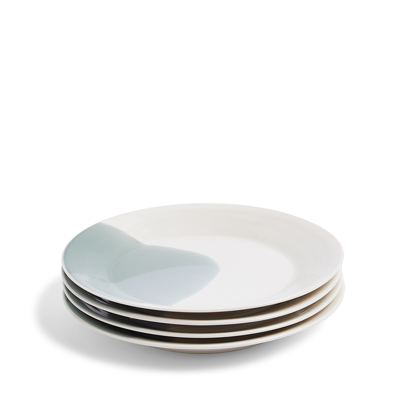 Signature 1815 Set of 4 Plates, D24cm, Green-1