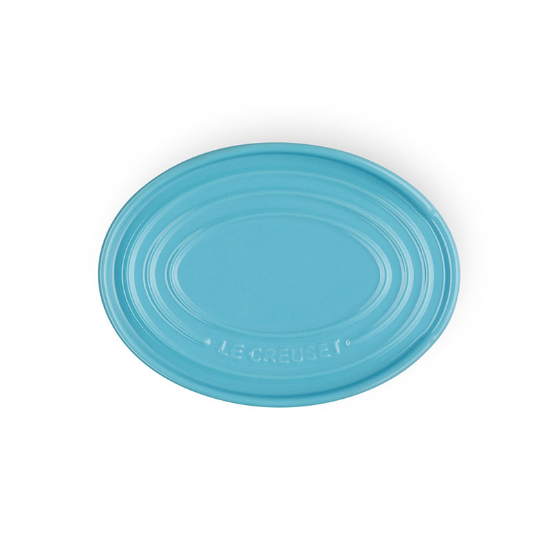 Oval Spoon Rest, Teal-1