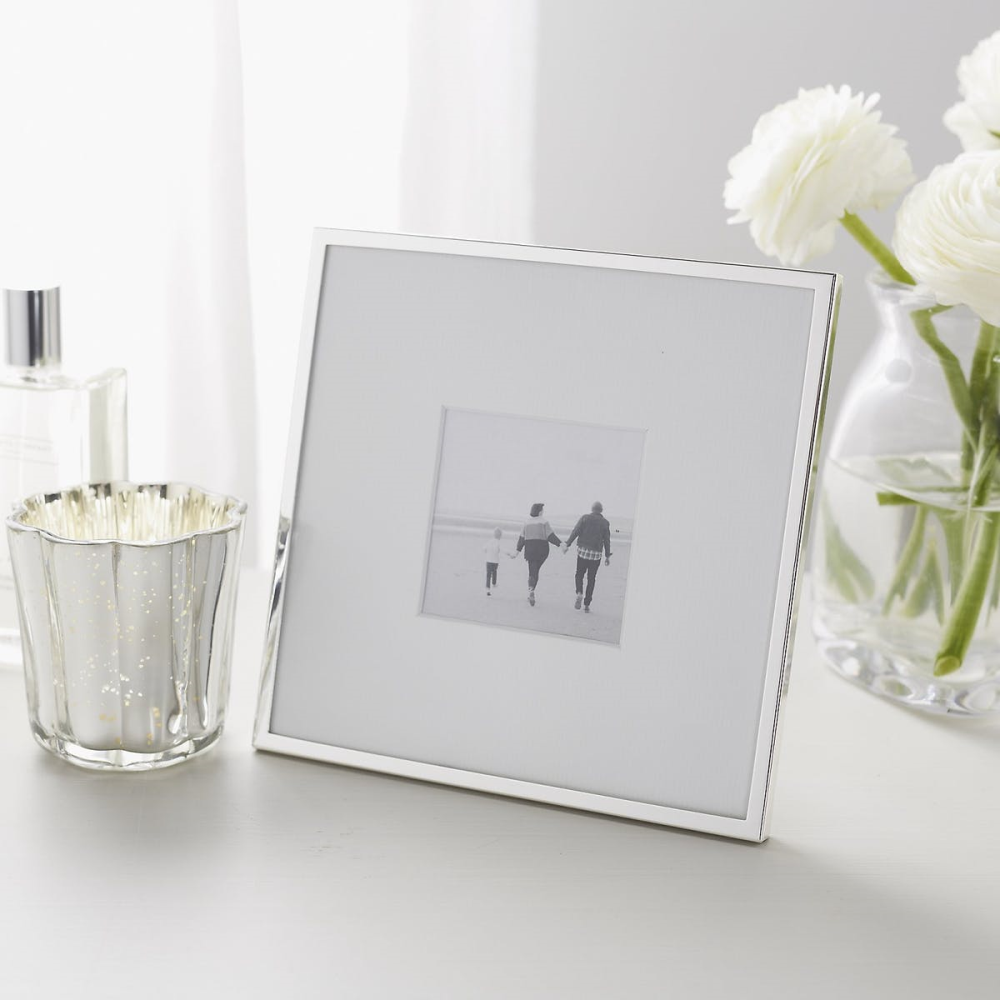 Fine Silver Photograph frame, 3 x 3"-0