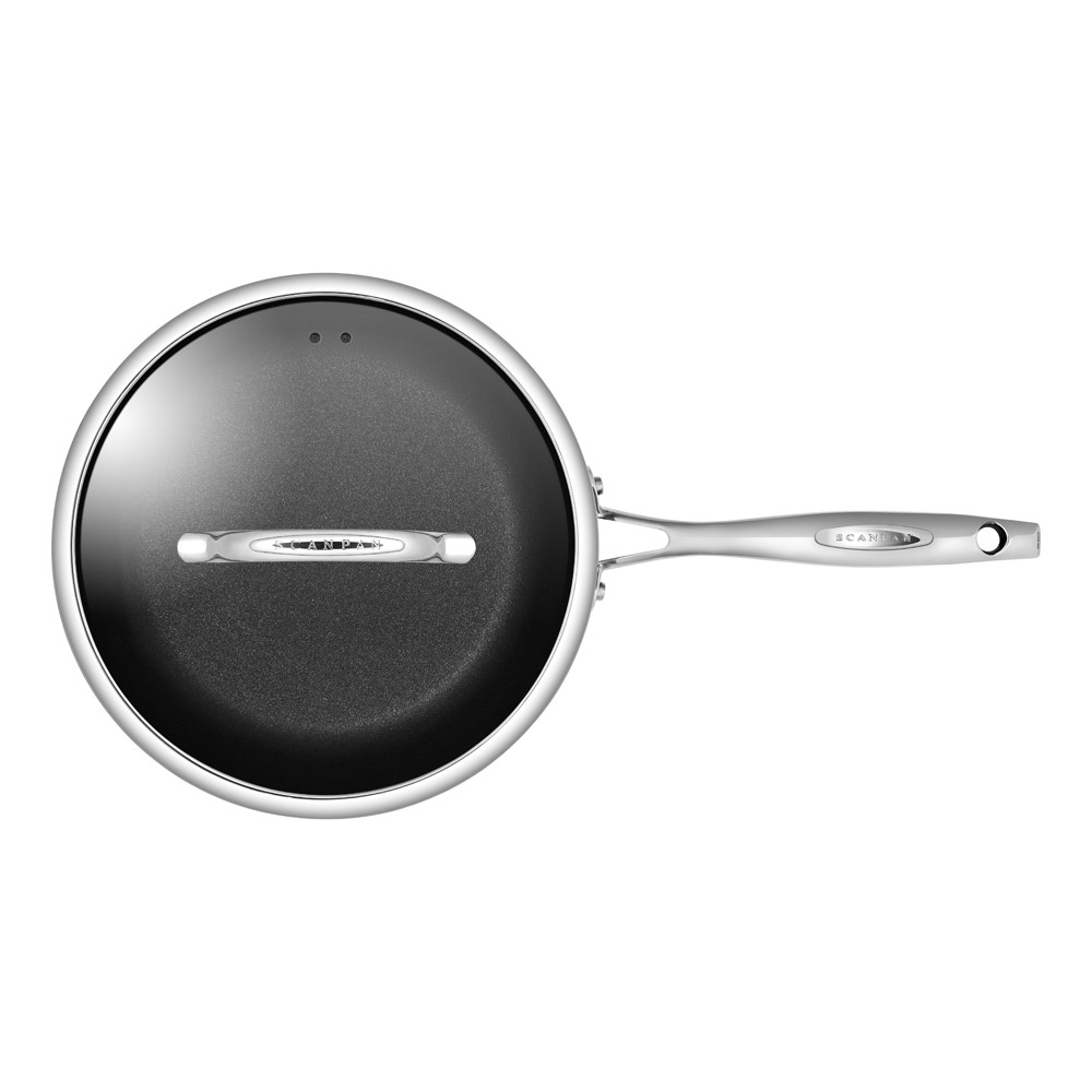 HaptIQ Deep saute pan with lid, Dia26cm, Metallic-3