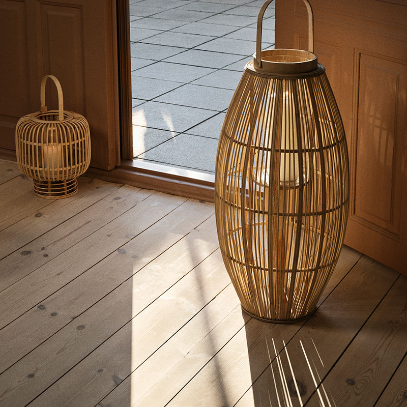 Aleta Lantern, D39 x H77.5cm, Natural-1