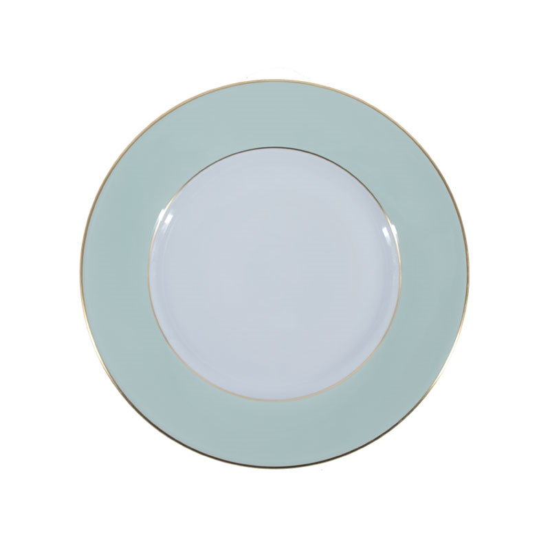 Sous Le Soleil Dessert Plate, D22.5cm, Matt Gold Classic Celadon-0