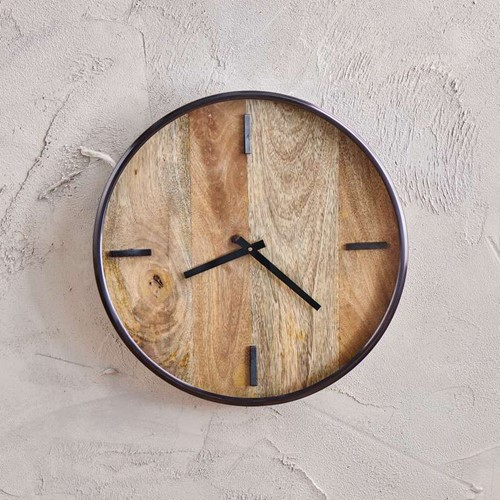 Alomi Clock, D41cm, Natural-0