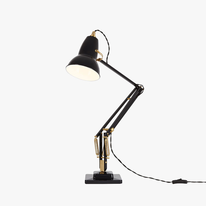 Original 1227 Brass Desk Lamp, Jet Black-2