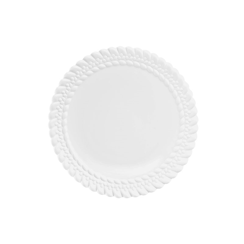 Babylone Dessert Plate , D21cm, White-0