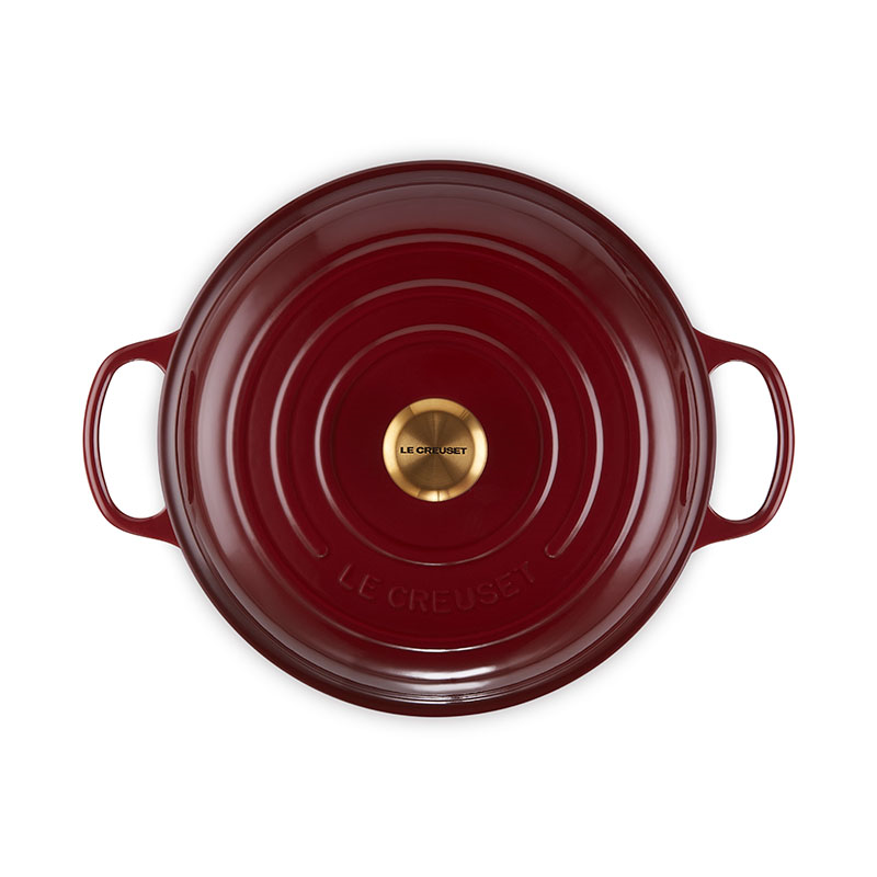 Signature Cast Iron Shallow Casserole, 30cm, Garnet-3