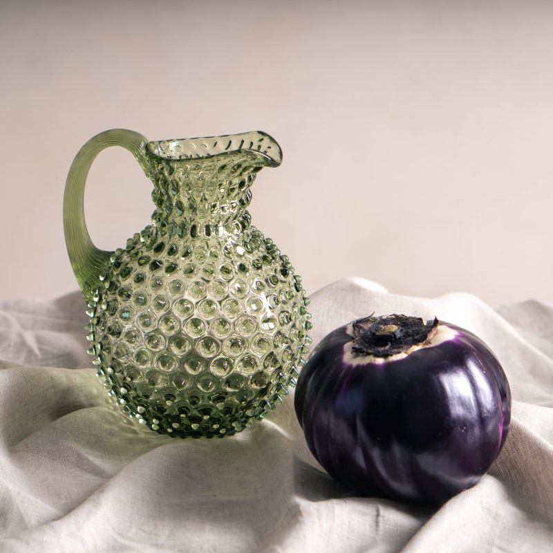 Hobnail Jug, 2l, Olive Green-1