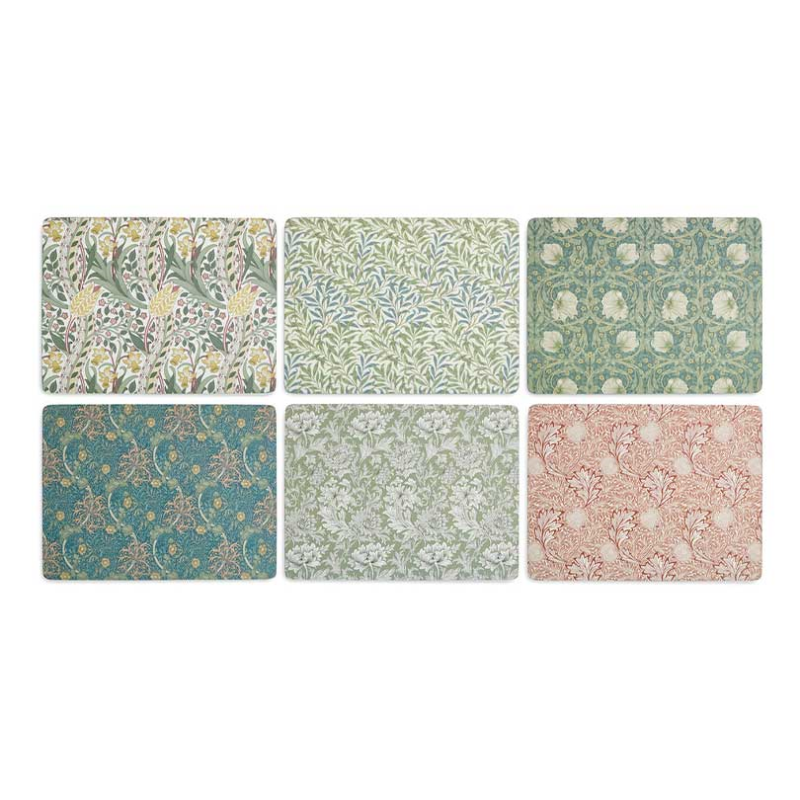 Morris & Co Set of 6 Placemats, 30.5 x 23cm, Multi-1