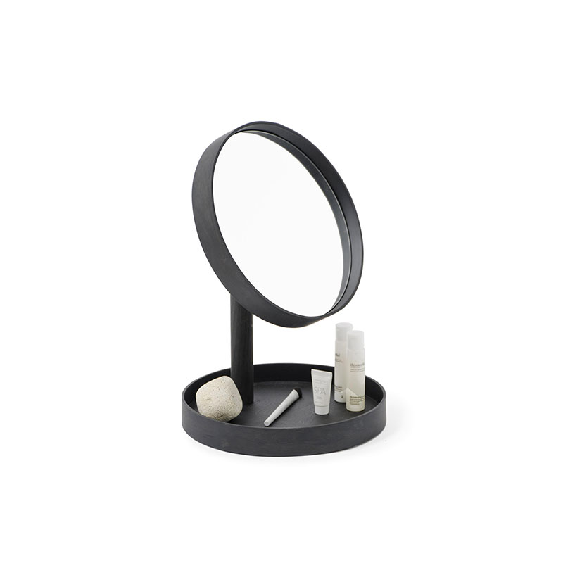 Look Magnify Mirror, H37 x D25cm, Black-1