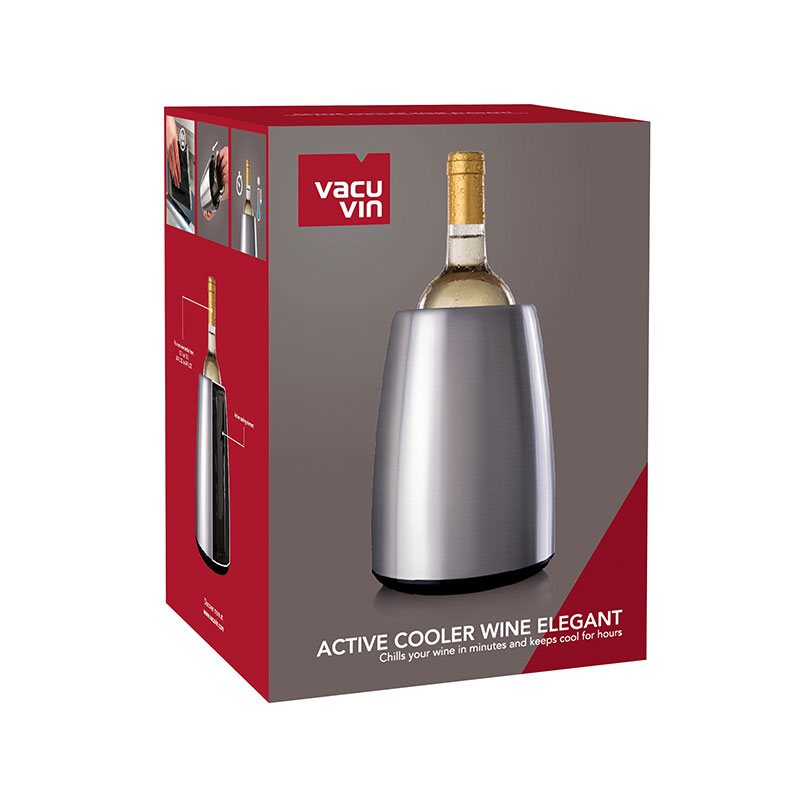 Active Wine Cooler Elegant, Stainless Steel-8