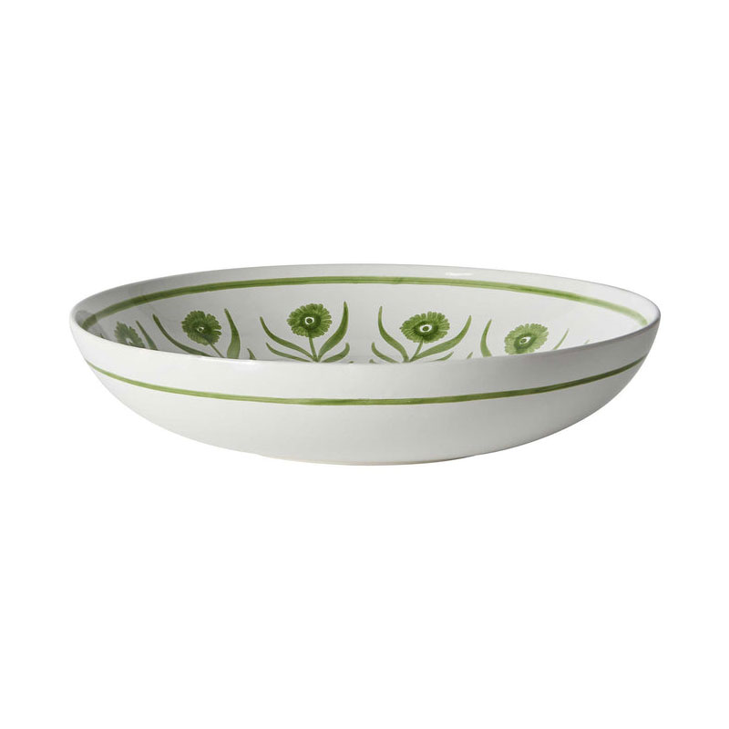 Salad Bowl, Summer Flower, Green-2