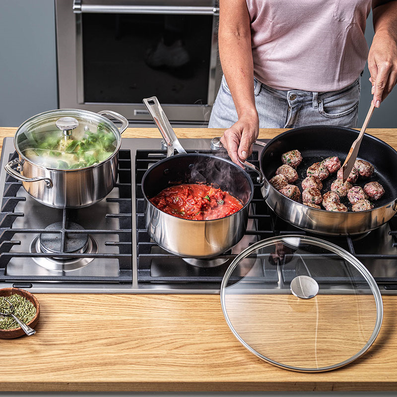 Stainless Steel Sheet - Ceramic Non-Stick Saucepan, 16cm, Silver-5