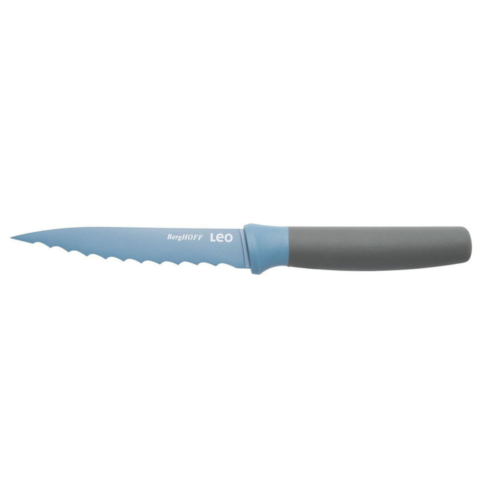 Leo, Serrated Utility Knife, 11,5cm, Blue, Blue-1