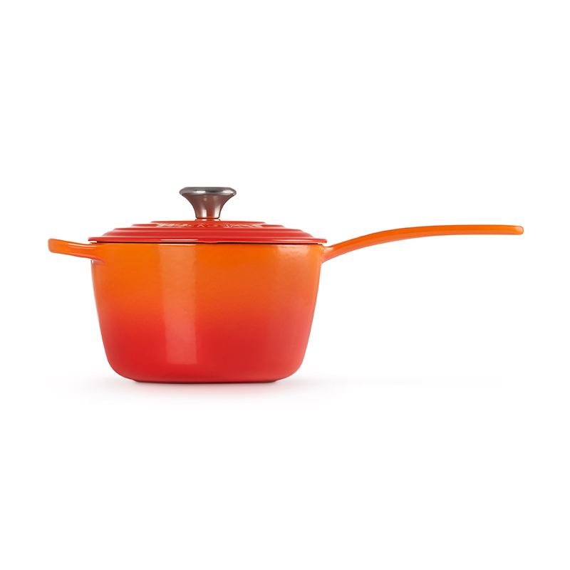 Signature Cast Iron Saucepan, 18cm, Volcanic-4