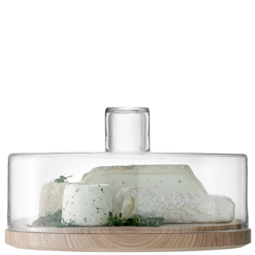 Lotta Cake/cheese dome, clear with ash base | The Wedding Present