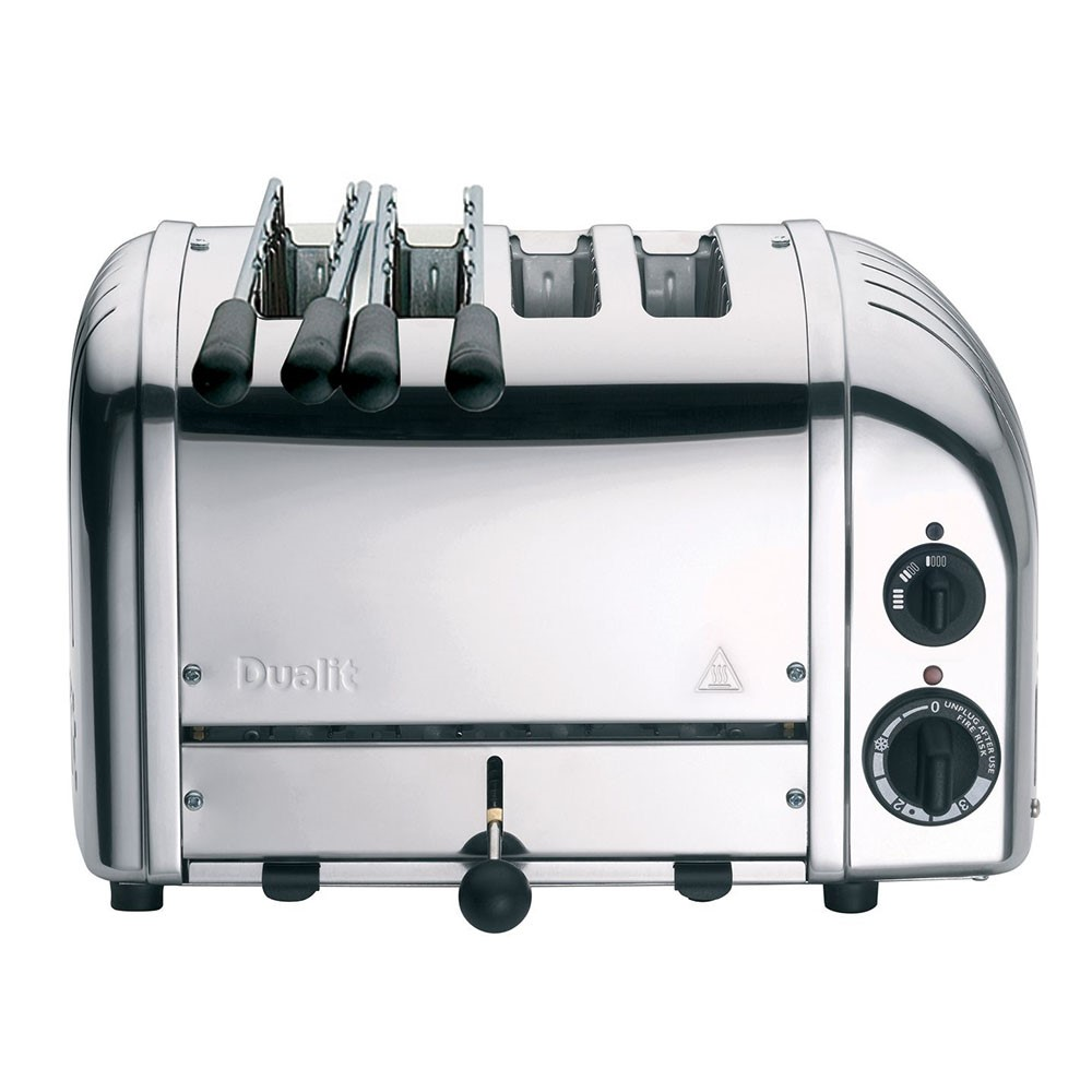 Classic Combi 2 x 2 slot toaster, polished stainless steel-0