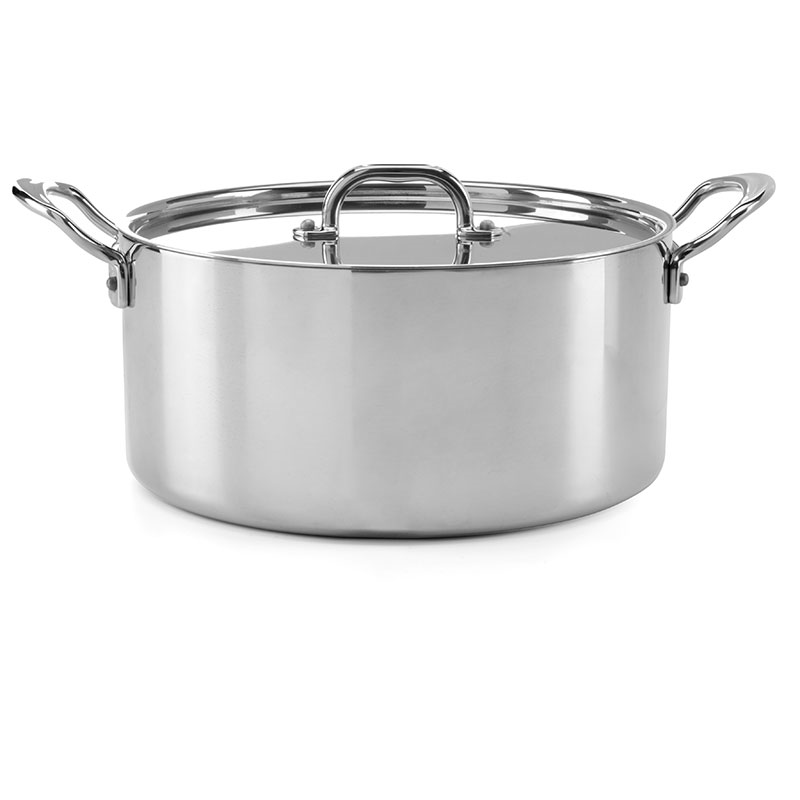 Classic Triply Casserole Pan with Lid, 26cm, Stainless Steel-0