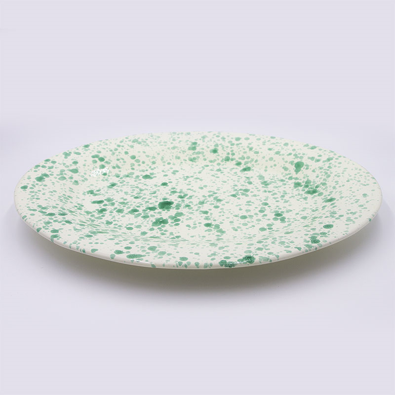 Splatter Serving Platter, 44cm, Pistachio-0