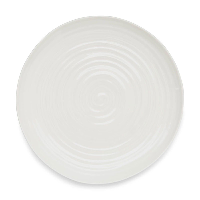 Ceramics Footed cake plate, 24 x 10cm, White-2