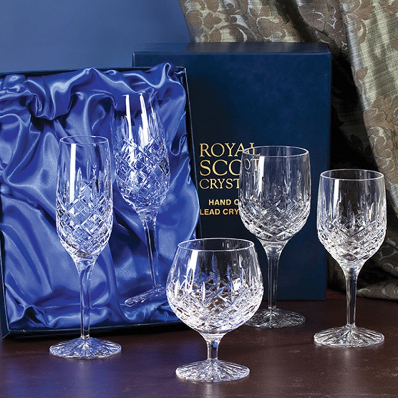 London Pair of brandy glasses-1