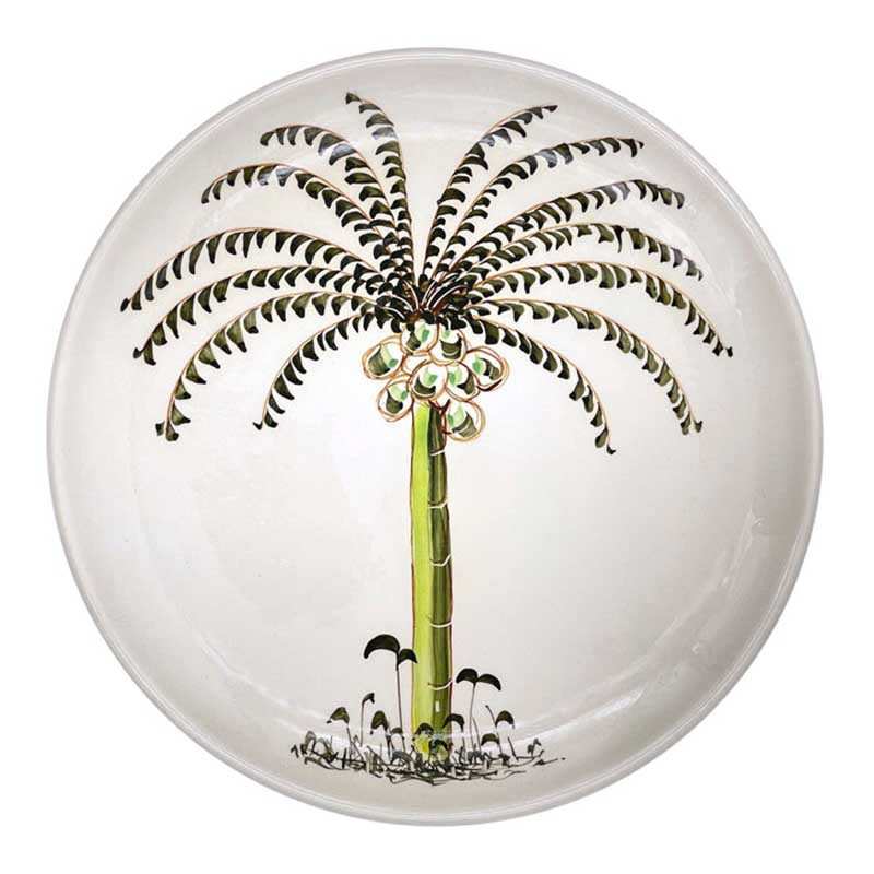 Palm Charger Plate, D30cm, Multi-0