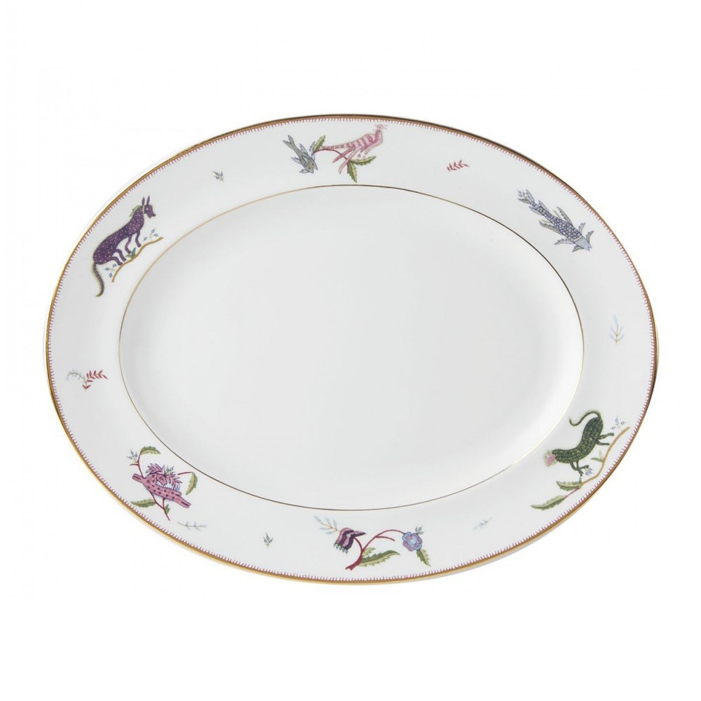 Mythical Creatures Oval platter, L35 x W28cm-0