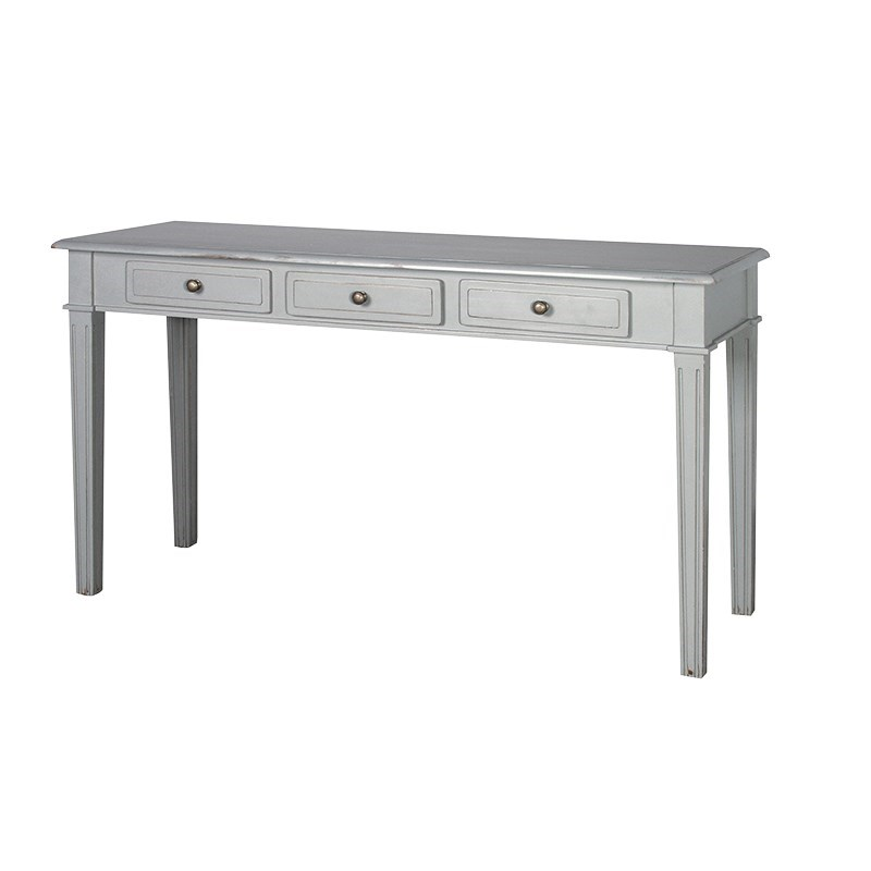 Provence Hall table with 3 drawers, 75 x 135 x 45cm, Grey-0