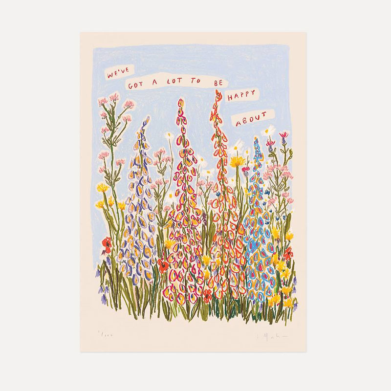 Lucy Mahon We've Got A Lot To Be Happy About Print, 50x70cm, Pink-0