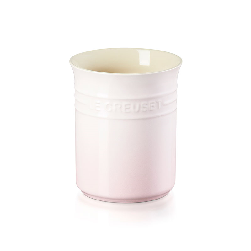 Stoneware Small Utensil Jar, 1L, Shell Pink-0