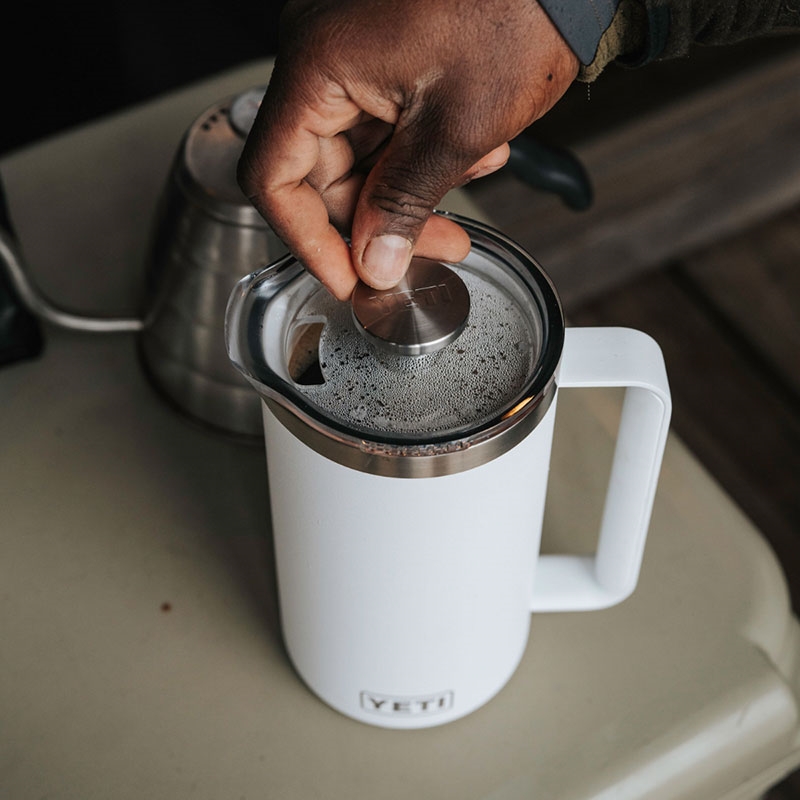 Rambler French Press, 34oz, White-1