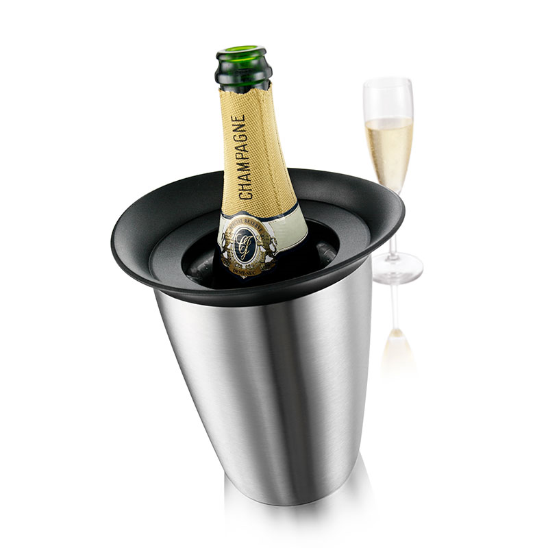 Active Champagne Cooler Elegant, Stainless Steel-1