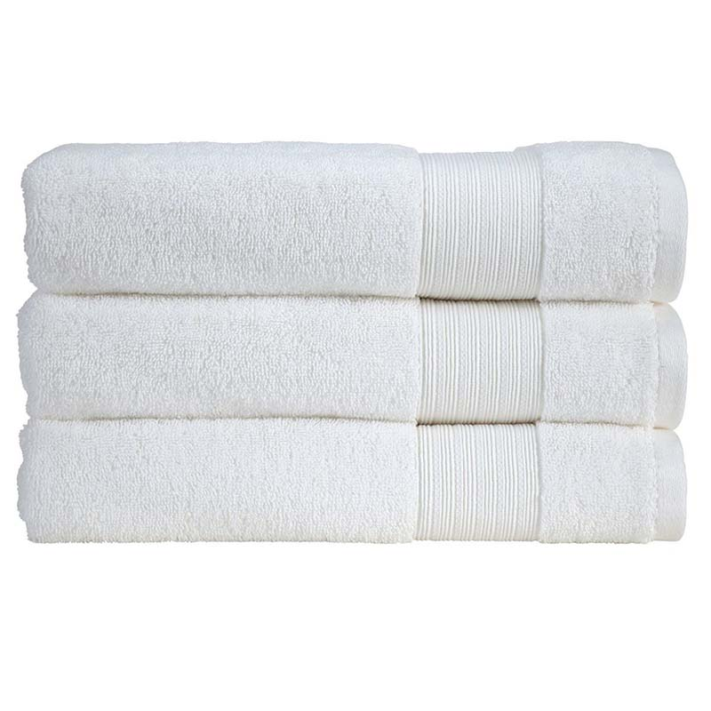 Organic Eco Twist Bath Towel, White-3