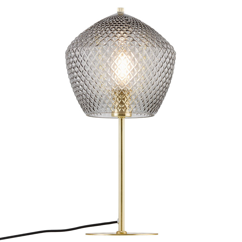 Orbiform Table Lamp, H47cm, Smoke-1