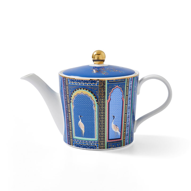 India Teapot, 340ml, Indigo-1