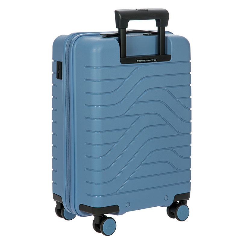 Ulisse Expandable Carry-on Suitcase, H55cm x L37 x W23cm, Grey Blue-4