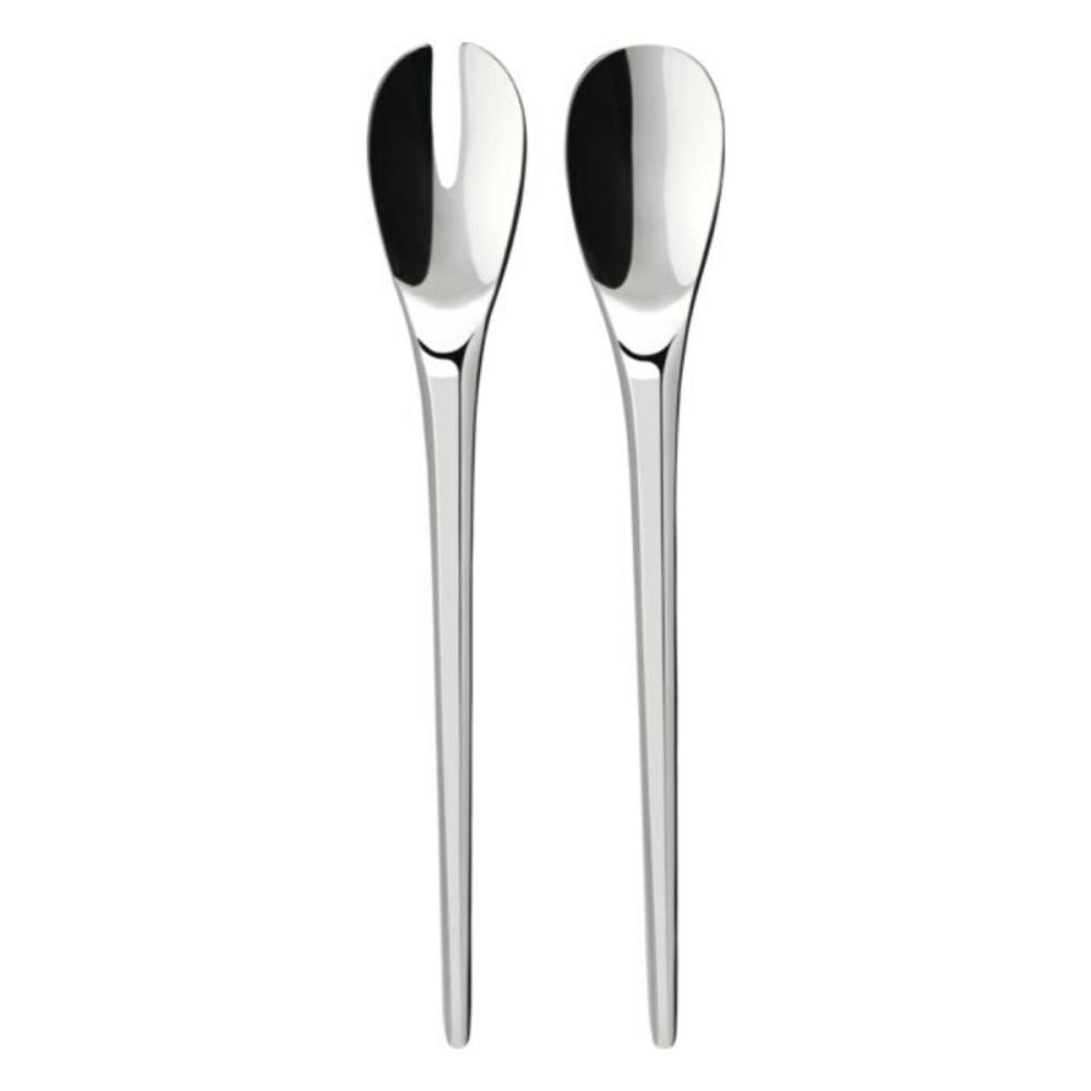 NewMoon Pair of salad servers, Stainless Steel-0