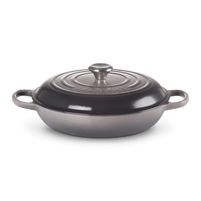 Signature Cast Iron Shallow casserole, 30cm - 3.2 litre, Flint-3